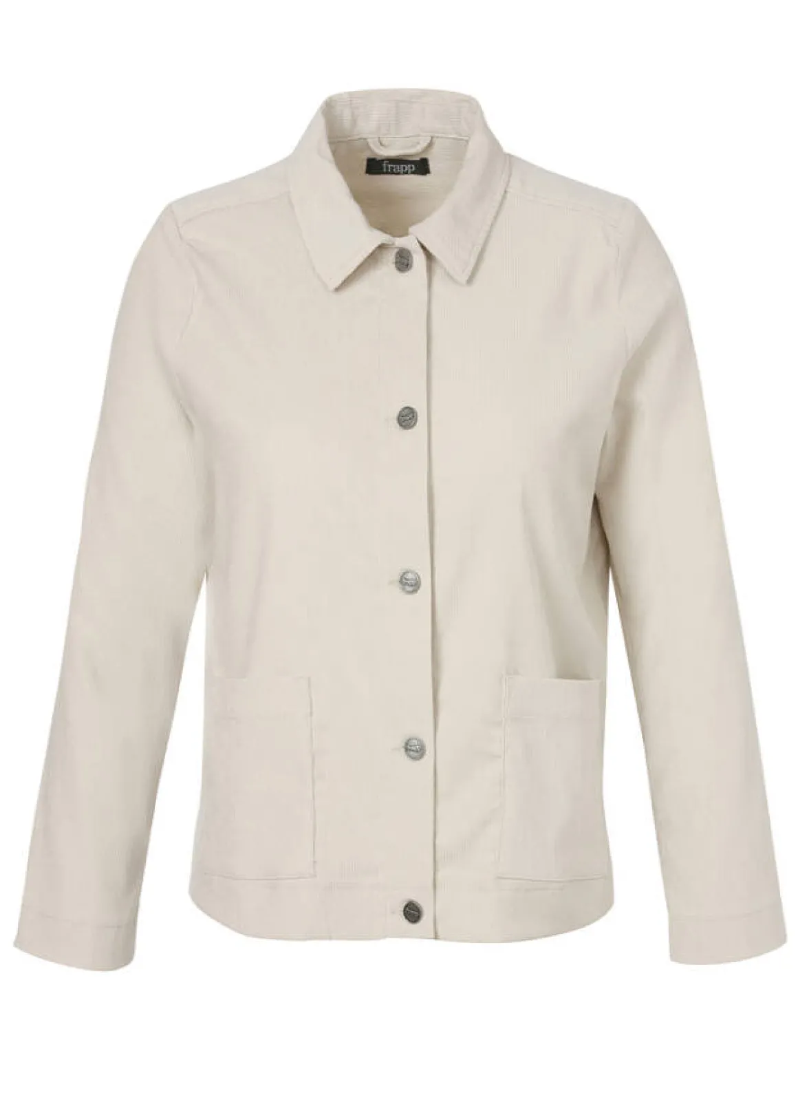 Sandfarbene Cord-Jacke