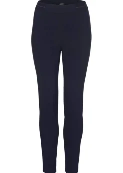 Schlichte Schlupfhose aus unifarbenem Stoff