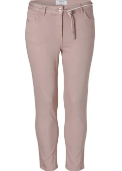 Schlichte Stoffhose in unifarbenem Design