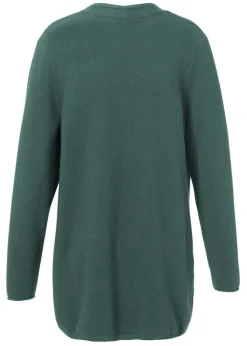 Schlichte Strickjacke in unifarbenem Stil