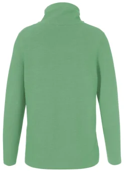 Schlichter Stehkragenpullover in unifarbenem Stil