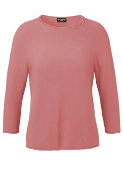 Schlichter Strickpullover in unifarbenem Design