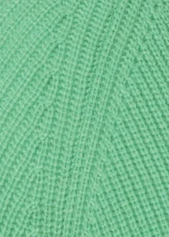 Schlichter V-Ausschnitt-Pullover in unifarbenem Stoff