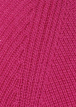 Schlichter V-Ausschnitt-Pullover in unifarbenem Stoff