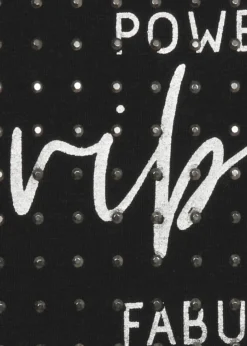 Softes 3/4 Arm Shirt Schwarz mit Front-Motiv