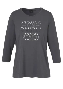 Softes 3/4-Arm Jersey Shirt mit Frontmotiv