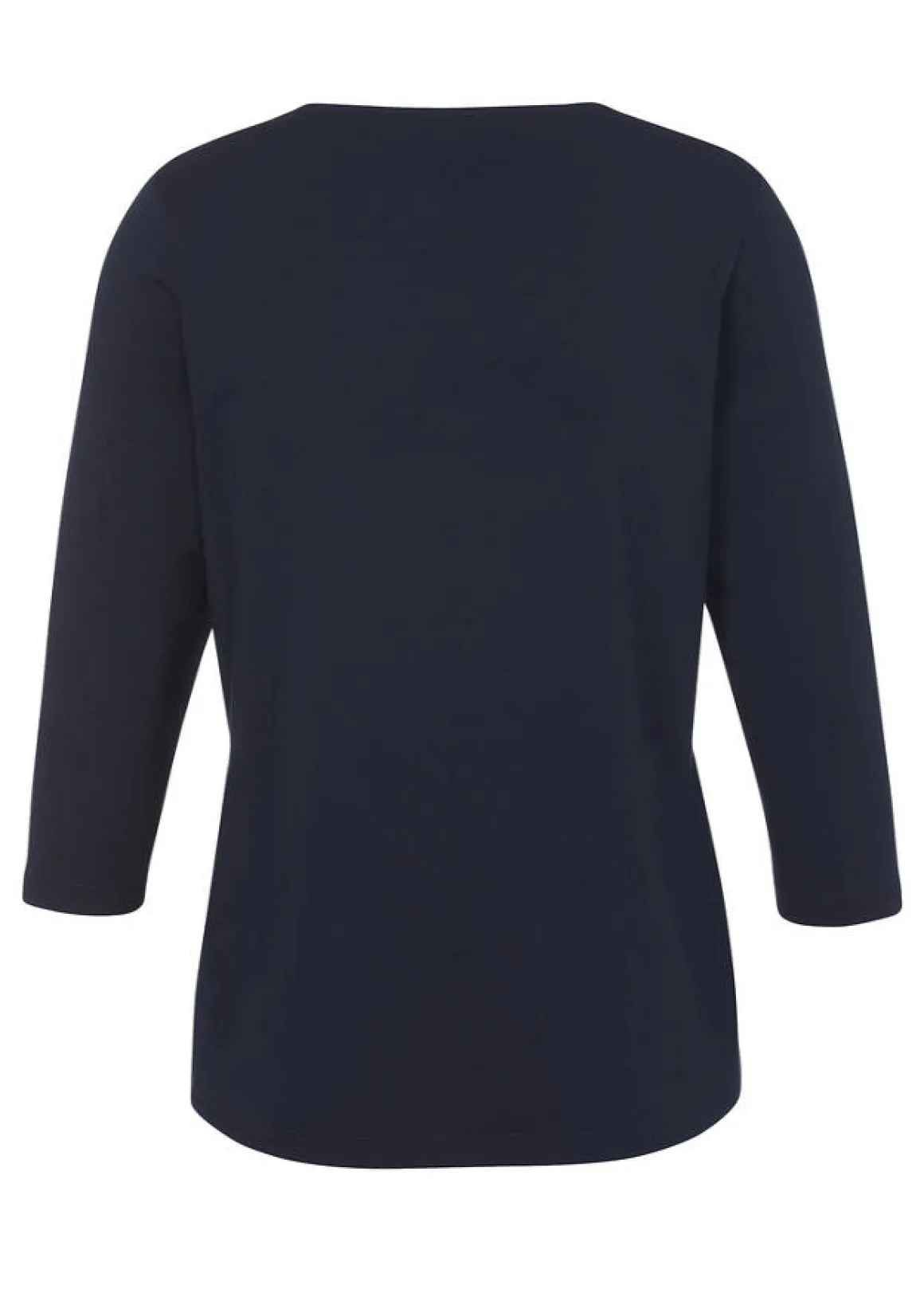 Softes 3/4-Arm-Shirt mit geschmücktem Karree-Ausschnitt