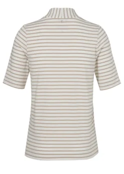 Softes Baumwoll-Jersey-Shirt mit Kelchkragen