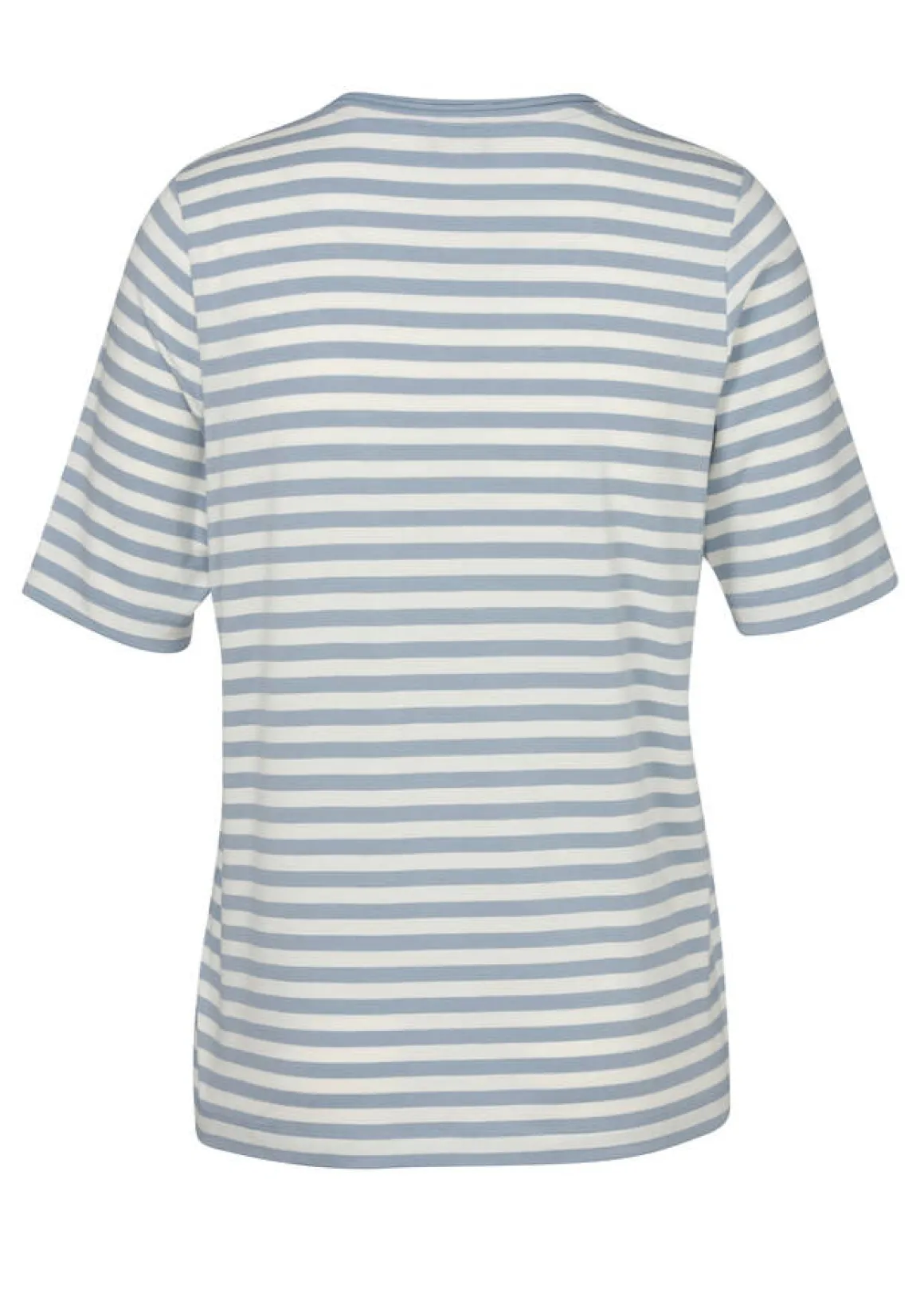 Softes Ringel-T-Shirt mit V-Ausschnitt