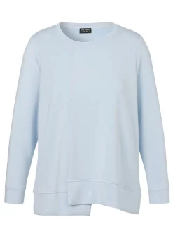 Softes Sweatshirt mit asymmetrischem Saum