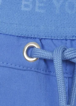 Sportive Culotte in unifarbenem Stoff