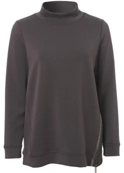 Sportives Sweatshirt mit Schmucksteinen