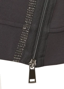 Sportives Sweatshirt mit Schmucksteinen