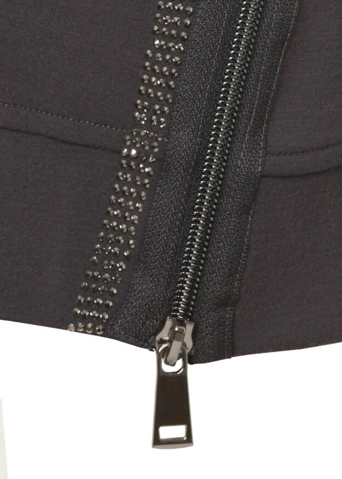 Sportives Sweatshirt mit Schmucksteinen