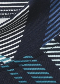 Stehkragen Sweatshirt mit Grafik-Print