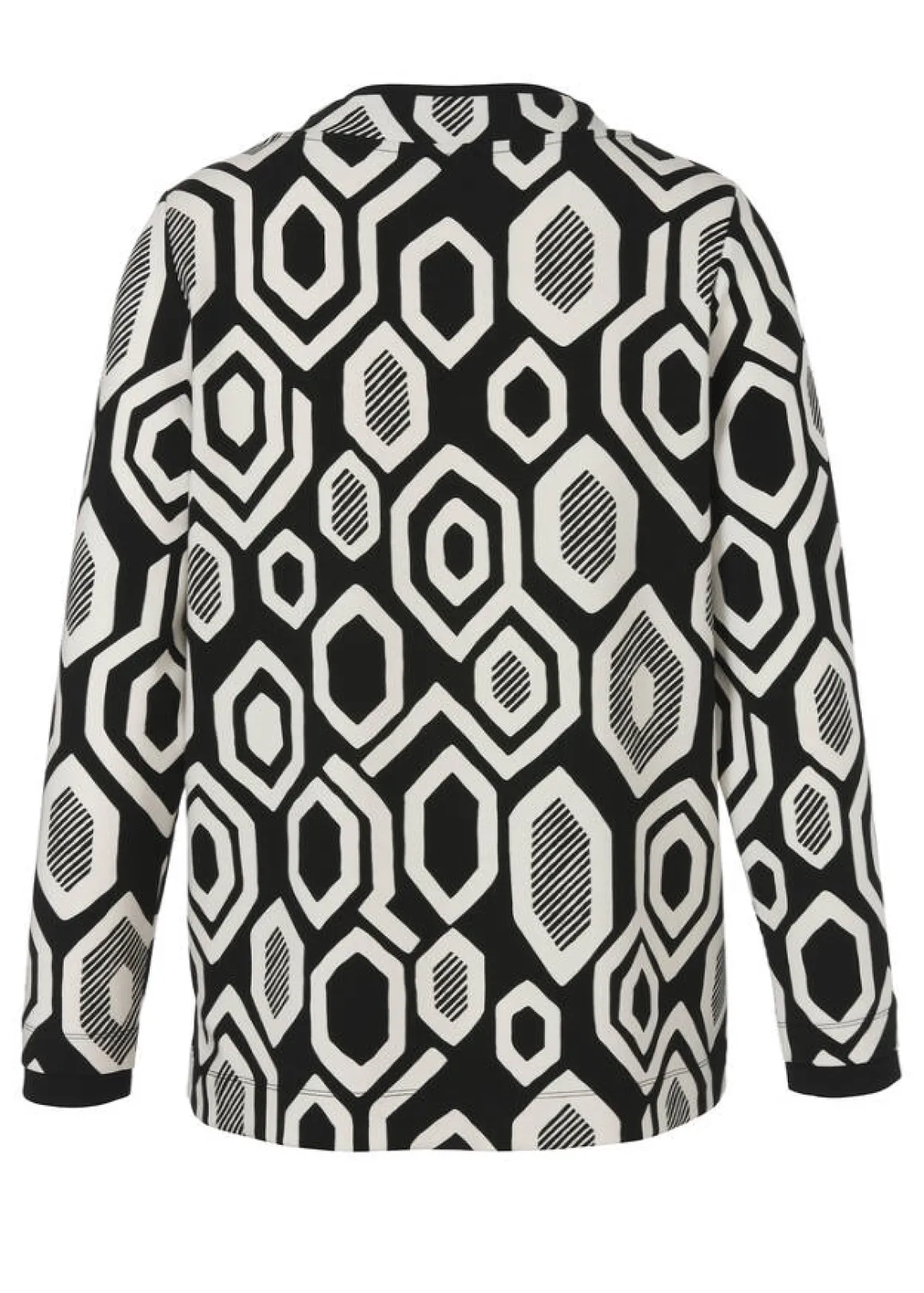 Stehkragen-Sweatshirt Creme