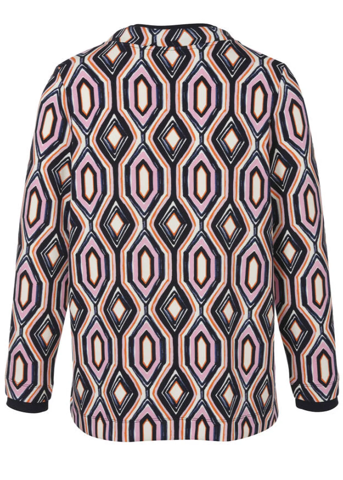 Stehkragen-Sweatshirt mit Print Marine Multicolor