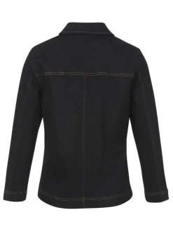 Stretch Jeansjacke im Raw Denim Look