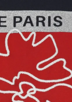 Supersoftes 3/4-Arm Shirt Marine mit Frontmotiv