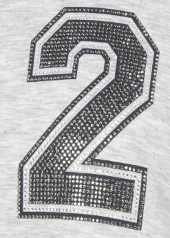 Sweatjacke mit Stehkragen Sporty Deluxe Silber - Marine