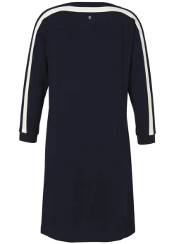 Sweatkleid Navy im leichten A-Schnitt