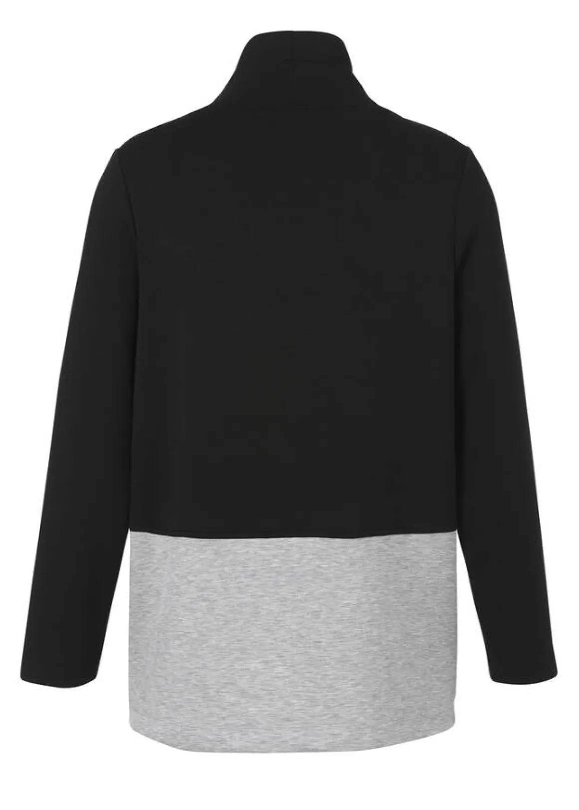 Sweatshirt Bicolor mit Motiv aus Silbersteinchen