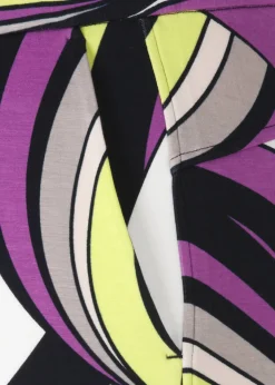 Topmodische Printhose, weite Beine