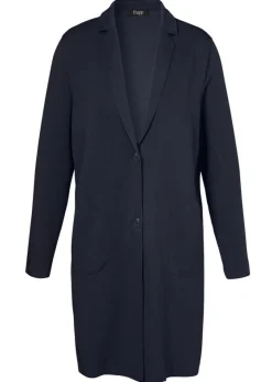 Topmodischer Sweat-Mantel mit Revers