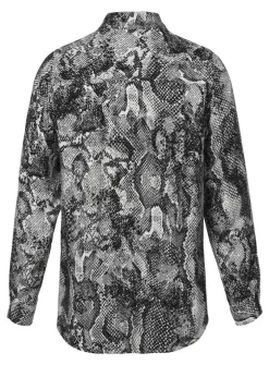 Trendy Hemdbluse Snake-Print