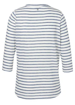 Verspieltes 3/4-Arm-Shirt mit Glitzersteinen