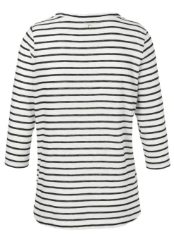 Verspieltes 3/4-Arm-Shirt mit Glitzersteinen