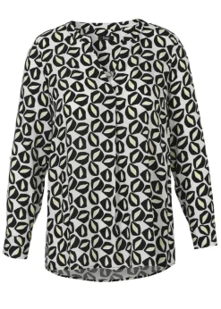 Viskose Schlupfbluse mit Allover-Print