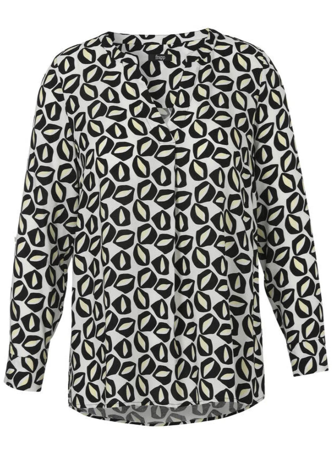 Viskose Schlupfbluse mit Allover-Print