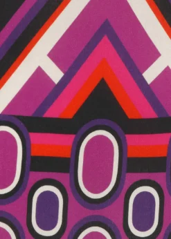 Viskose Schlupfbluse mit Mustermix in saisonalen Trendfarben