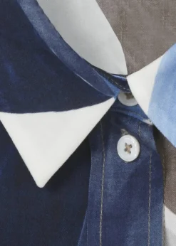 Viskosebluse in A-Passform mit Allover-Muster