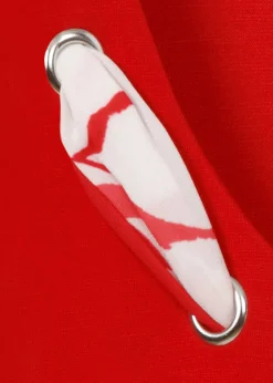 Viskose-Jersey Shirt mit geschmücktem Ausschnitt