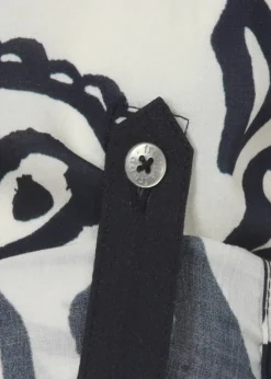 Viskose-Print-Bluse Bicolor