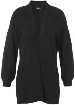 Warmer Cardigan mit Strickmuster