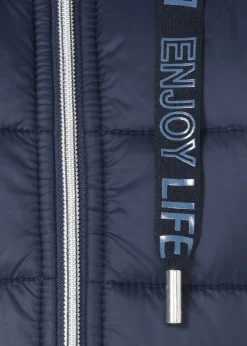 Wattierte Steppweste mit Zipper