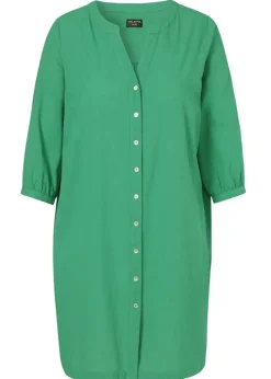 Zarte 3/4 Arm Longbluse Uni