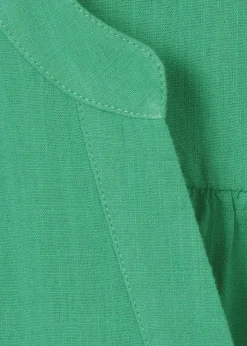 Zarte 3/4 Arm Longbluse Uni