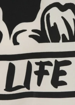 Zarte Viskose Schlupfbluse Print Bicolor