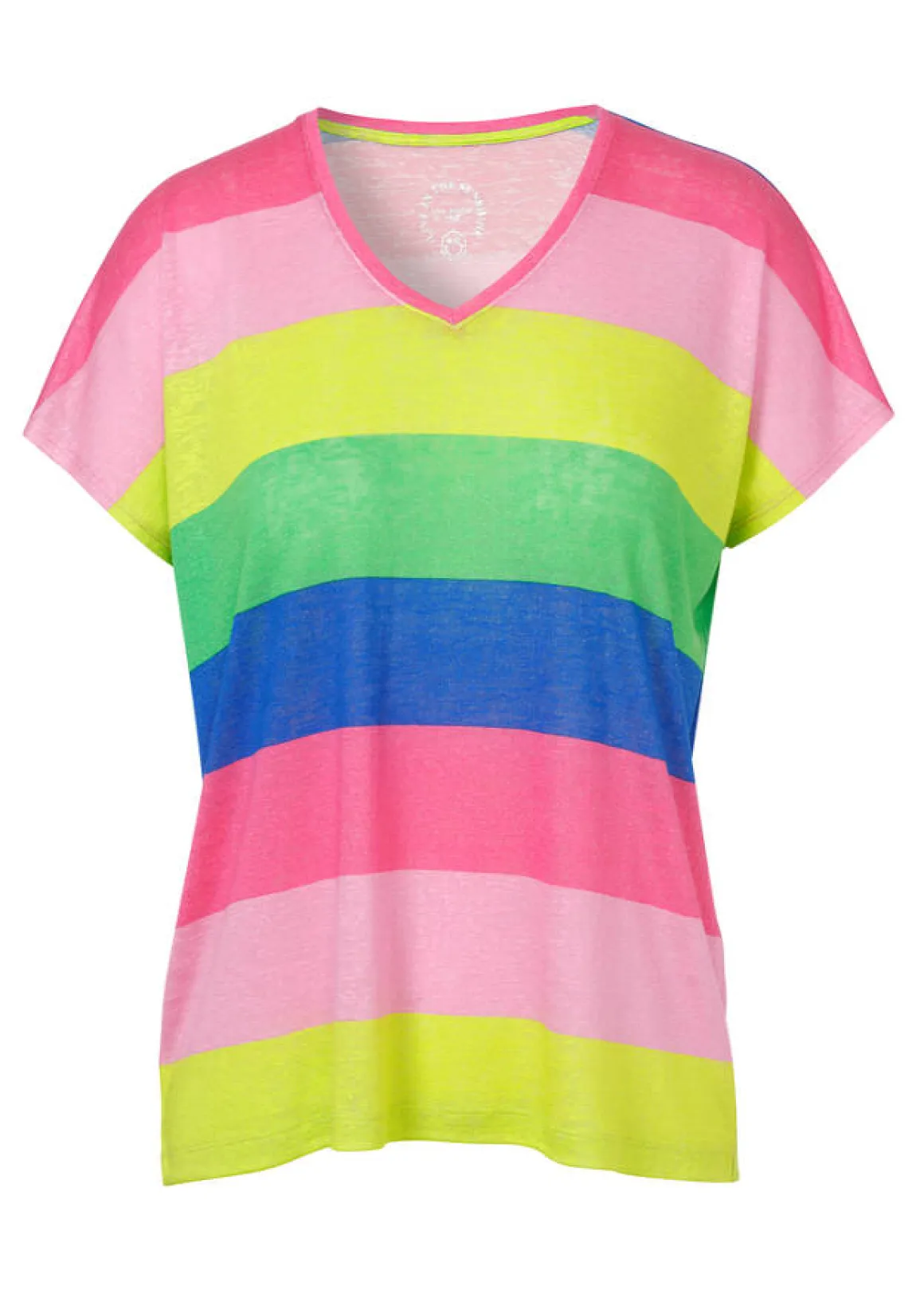 Zartes Color Blocking Shirt mit Strukturmuster