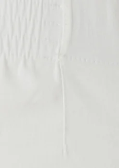 Zeitlose 3/4 Schlupf-Hose mit geradem Bein