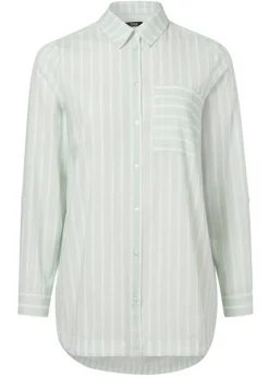 Zeitlose Bluse mit gestreiftem Allover-Muster