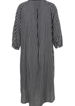 Zeitloses Baumwollkleid mit Knöpfung